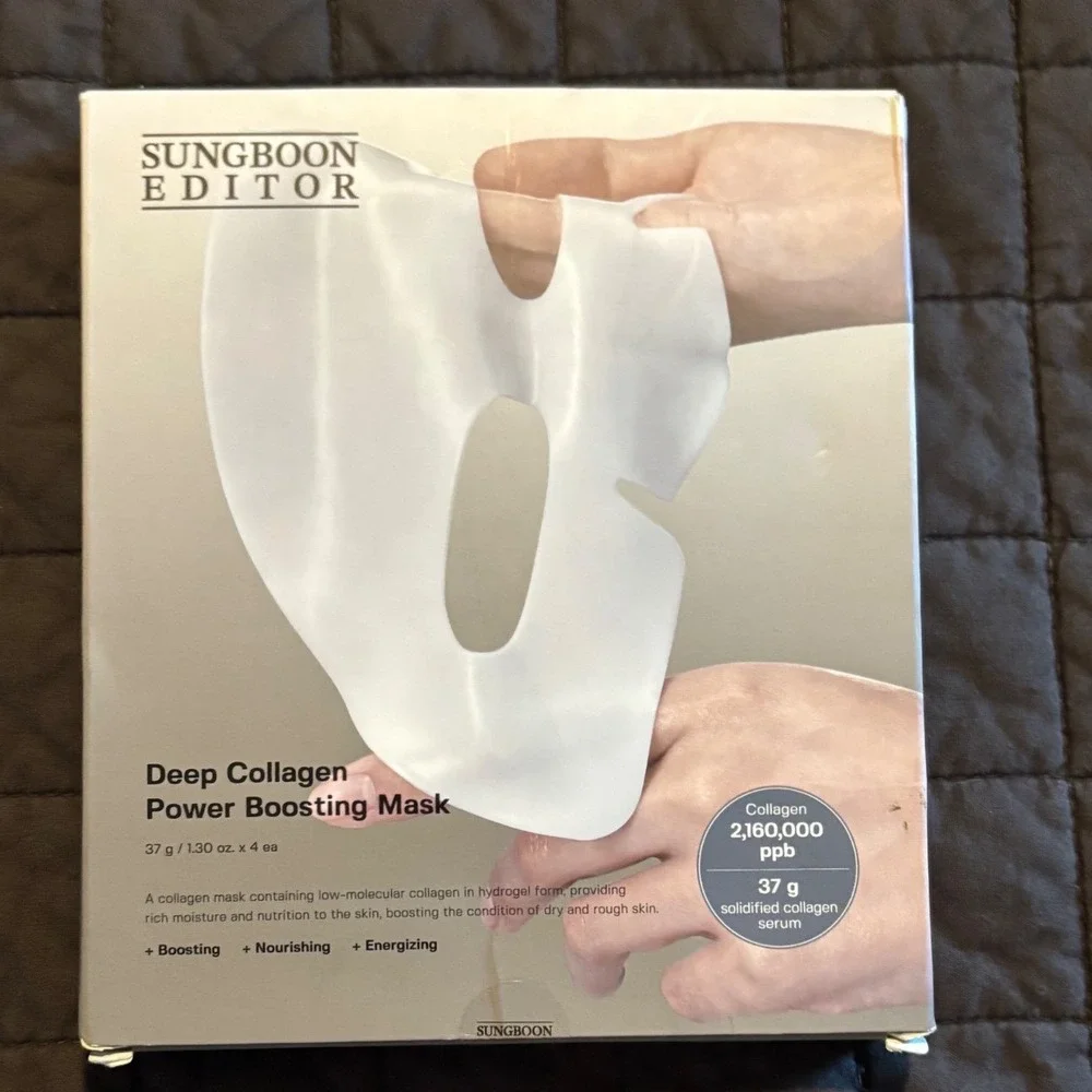 SUNGBOON EDITOR Deep Collagen Power Boosting Mask Skincare Pore Refining 4pk